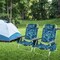 2-Pack 5-Position Folding Backpack Beach Reclining Chairs with Pillow